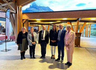 Inauguration de la halle salle de Domancy